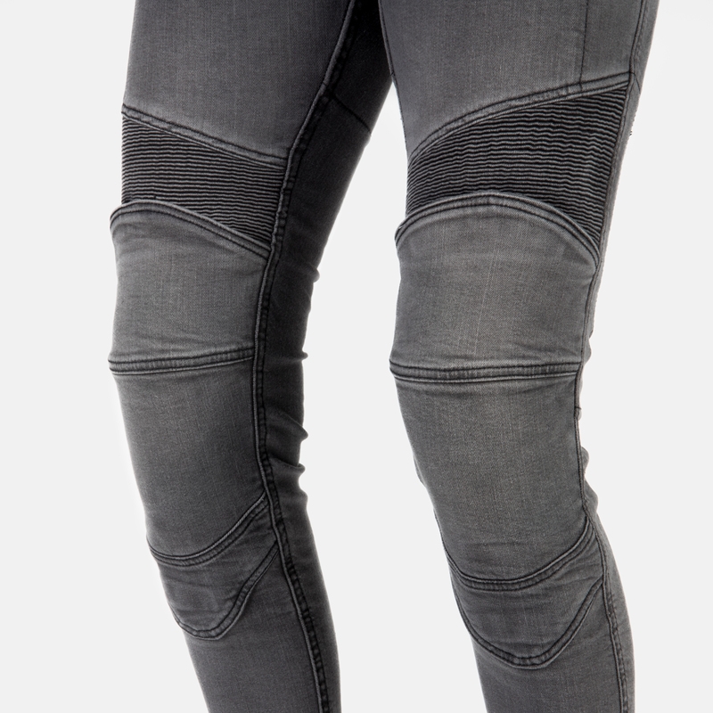 Дънки за мотоциклетизъм за жени Ozone Roxy Washed Black разпродажба
