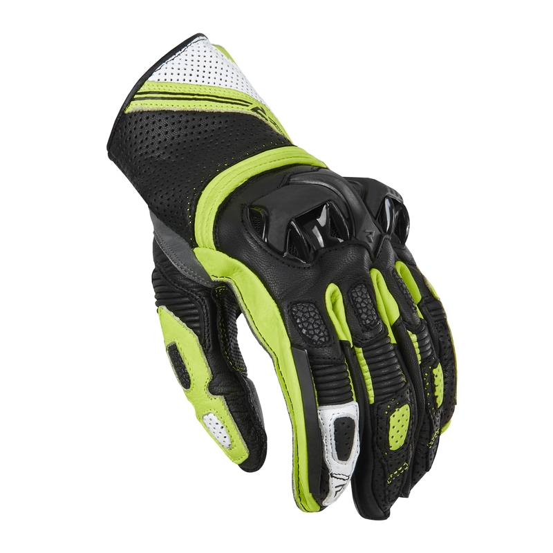 Мотоциклетни ръкавици Rebelhorn ST Short black-grey-fluo yellow разпродажба