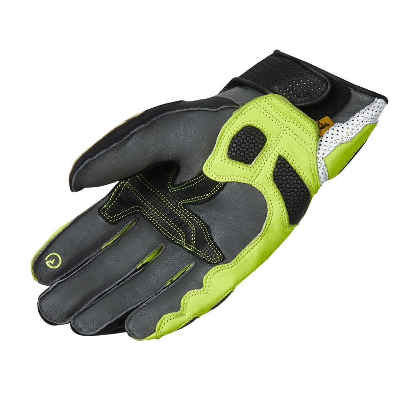 Мотоциклетни ръкавици Rebelhorn ST Short black-grey-fluo yellow разпродажба