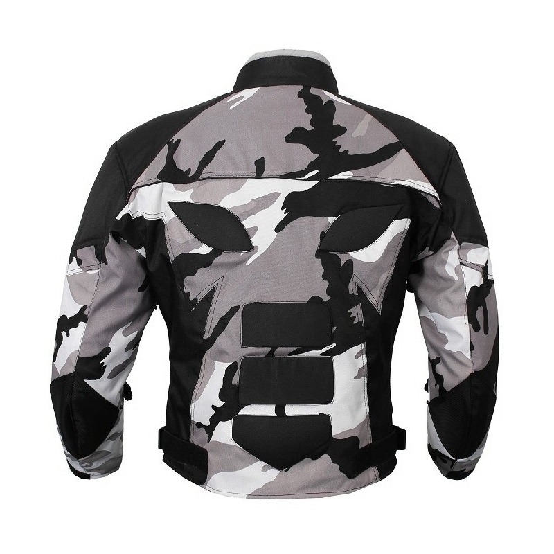Bunda na motorku RSA Camuflage šedá - II. jakost