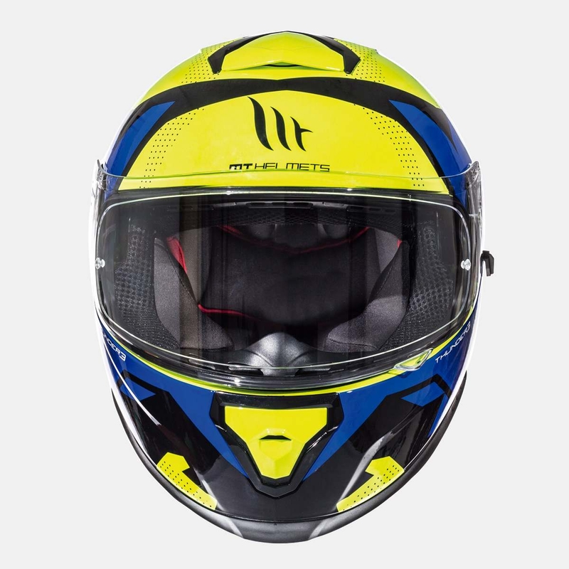 Integrální přilba na motorku MT Thunder 3 SV Torn fluo žluto-modrá výprodej