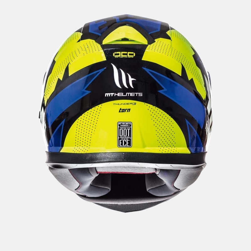 Integrální přilba na motorku MT Thunder 3 SV Torn fluo žluto-modrá výprodej