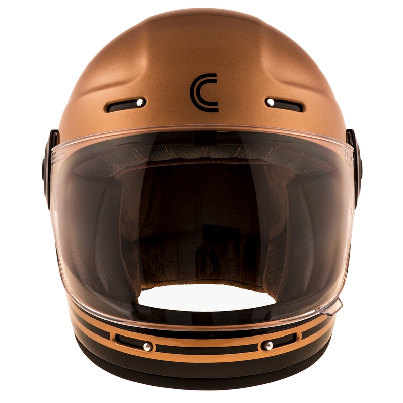 Cassida Fibre Super Hooligan интегрална мотоциклетна каска черна и медна разпродажба