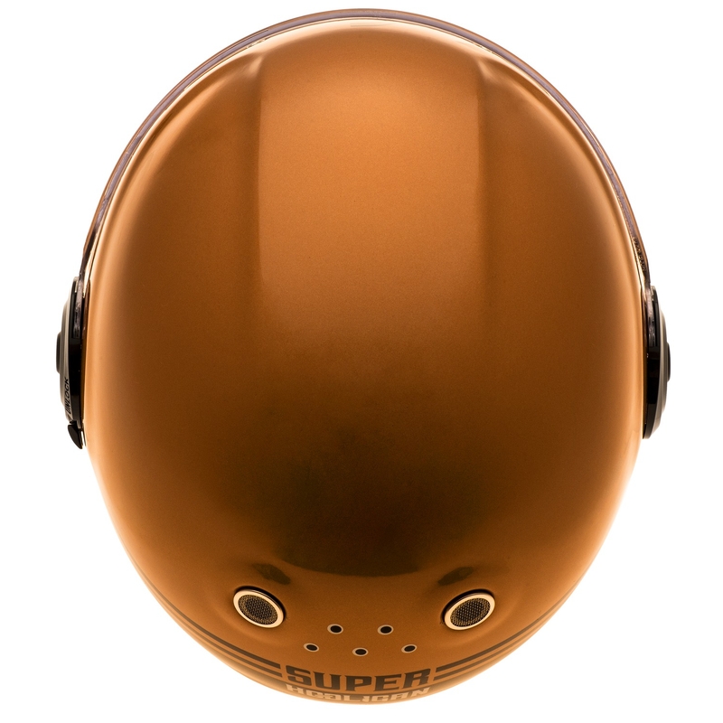 Cassida Fibre Super Hooligan интегрална мотоциклетна каска черна и медна разпродажба