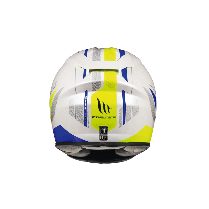 Dětská integrální přilba MT Rapide Duel bílo-modro-fluo žlutá