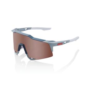 100% слънчеви очила SPEEDCRAFT Soft Tact Stone Grey (сребърни стъкла HIPER)