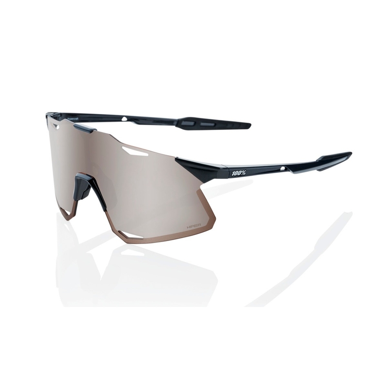 Слънчеви очила 100% HYPERCRAFT Gloss Black black-brown (HIPER silver glass)