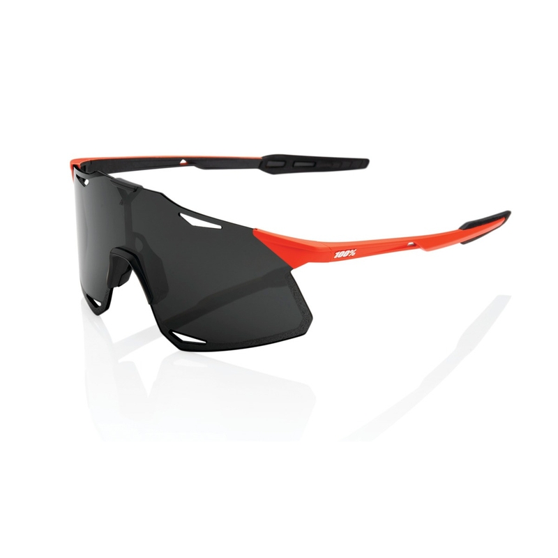 Слънчеви очила 100% HYPERCRAFT Matte Oxyfire black-red (опушено стъкло)