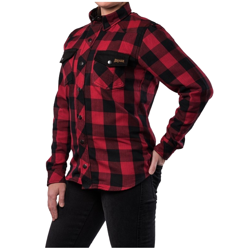Дамска мотоциклетна риза BROGER Alaska black-red разпродажба