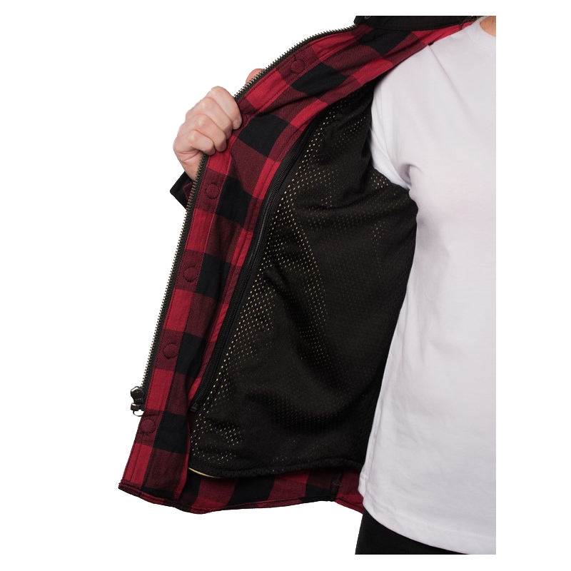 Дамска мотоциклетна риза BROGER Alaska black-red разпродажба