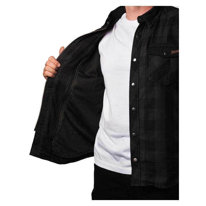 Мотоциклетна риза BROGER Alaska black-grey разпродажба
