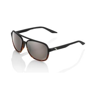 Слънчеви очила 100% KASIA Soft Tact Black/Havana black/brown (HIPER silver glass)