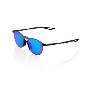 Слънчеви очила 100% LEGERE ROUND Soft Tact Black (сини хромирани лещи)