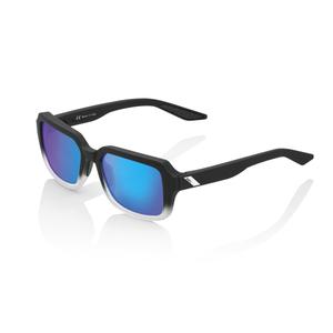 100% слънчеви очила RIDELEY Soft Tact Fade Black (сини хромирани лещи)