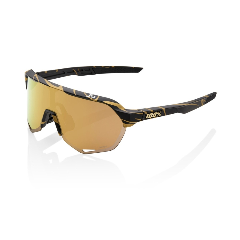 Слънчеви очила 100% S2 Peter Sagan LE Metallic Golg Flake black-gold (HIPER gold glass)