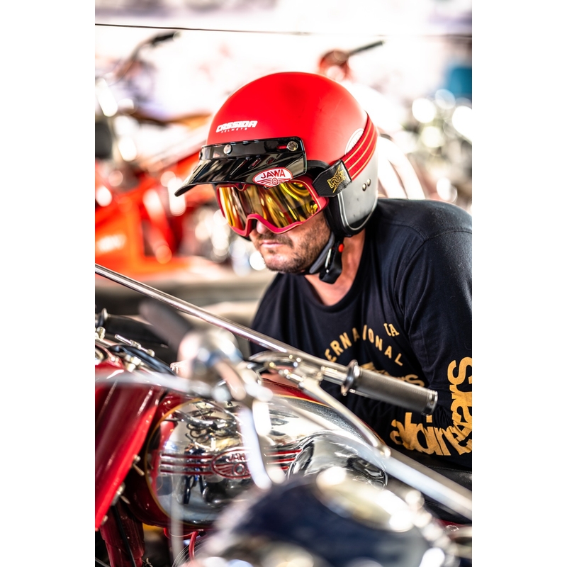 Плоска козирка за каски Cassida Oxygen Jawa бяла