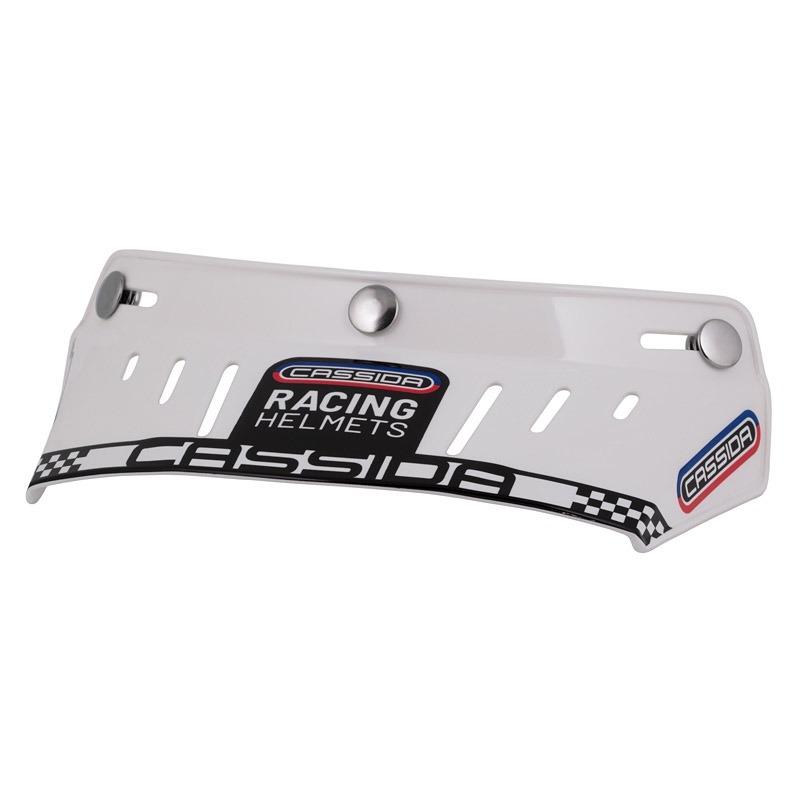 Плоска козирка за каски Cassida Oxygen Racing Spirit бяла