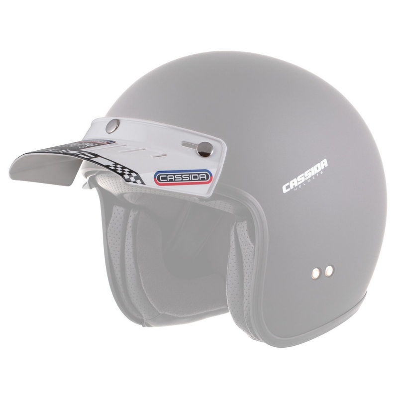 Плоска козирка за каски Cassida Oxygen Racing Spirit бяла