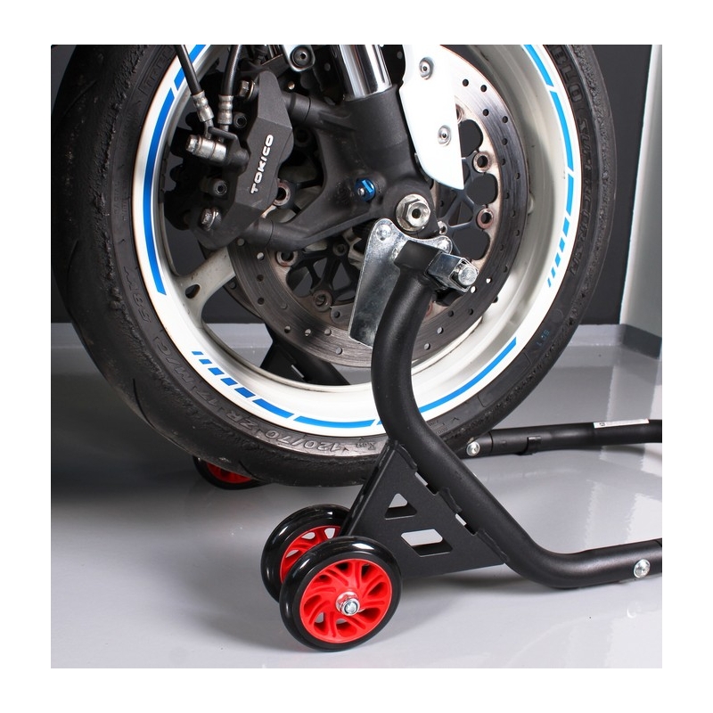 Комплект стойки за мотоциклет R-TECH EVO (предна + задна с колела)