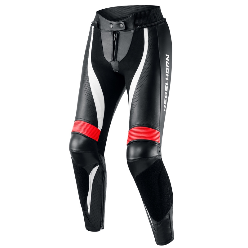 Дамски панталони за мотоциклет Rebelhorn Rebel White-Red-Black