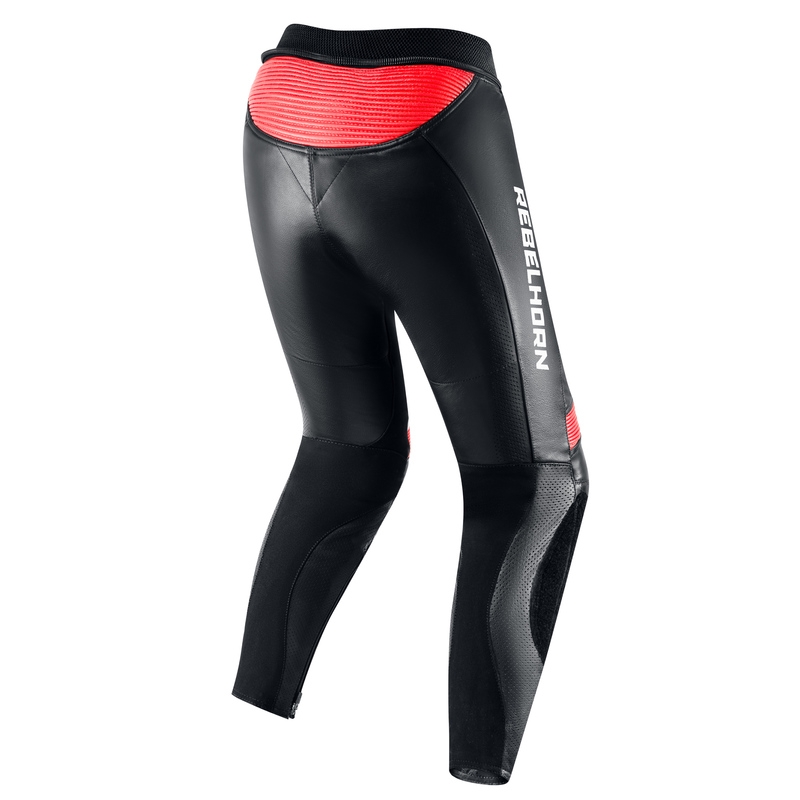 Дамски панталони за мотоциклет Rebelhorn Rebel White-Red-Black