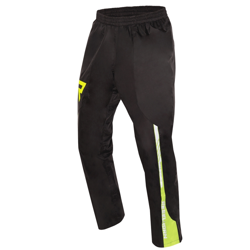 Moto kalhoty do deště Rebelhorn Patrol černo-fluo žluté