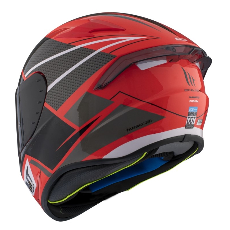 Integrální přilba na motorku MT FF106 Pro Targo Pro Podium D5 červeno-černá výprodej