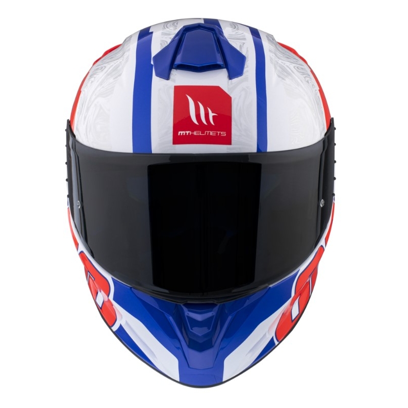 Integrální přilba na motorku MT FF106 Pro Targo Pro Welcome A5  bílo-modro-červená výprodej