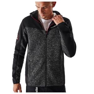 Мъжка поларена качулка DAKAR Cross 4 black-grey