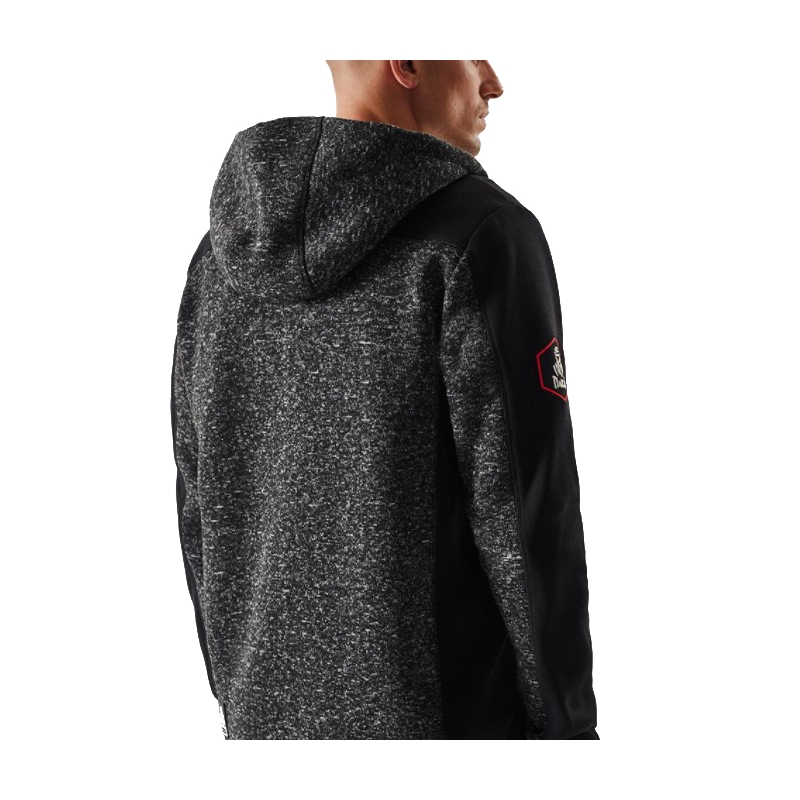 Мъжка поларена качулка DAKAR Cross 4 black-grey