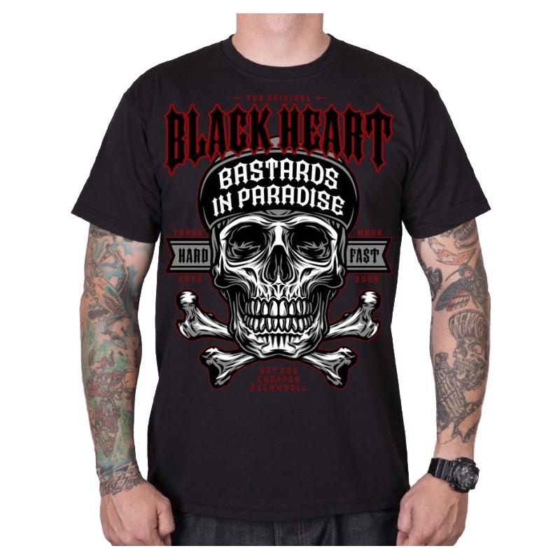 Мъжка тениска Black Heart Bastard In Paradise black