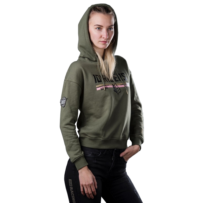 Dámská mikina 101 Riders Fly Hood tmavě zelená výprodej