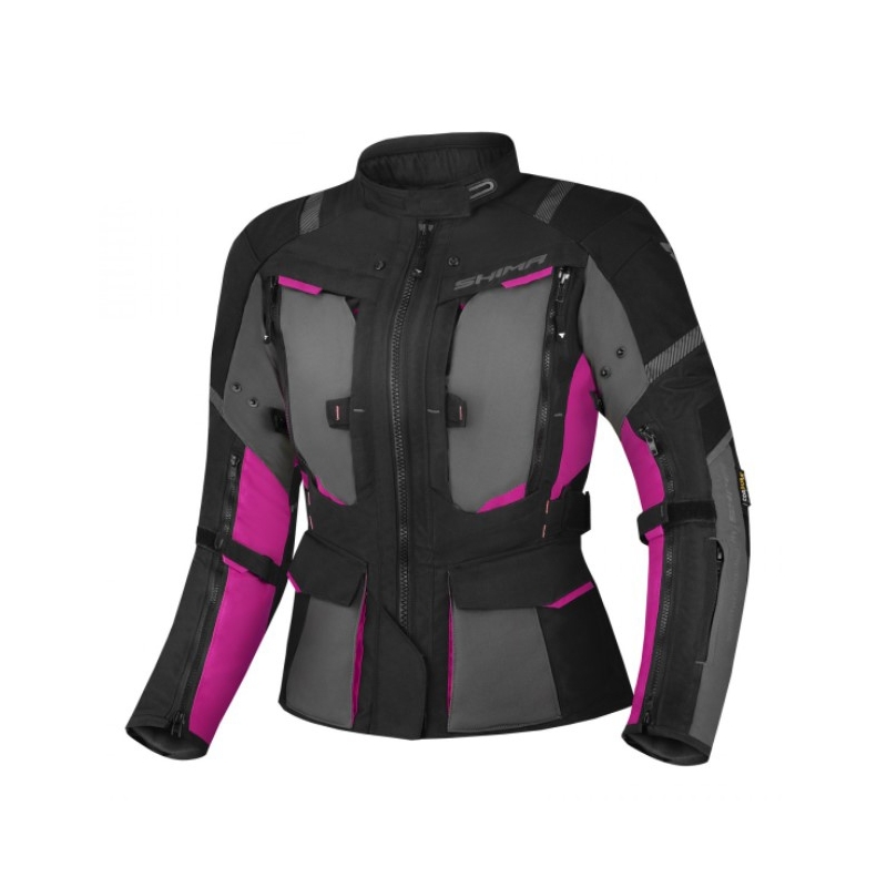 Shima Hero 2.0 дамско яке за мотоциклет Black-Grey-Pink