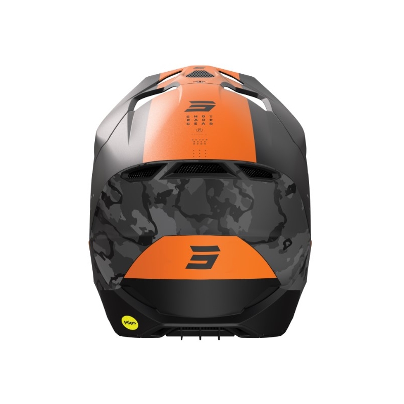 Каска за мотокрос Shot Race Camo Black-Grey-Orange разпродажба