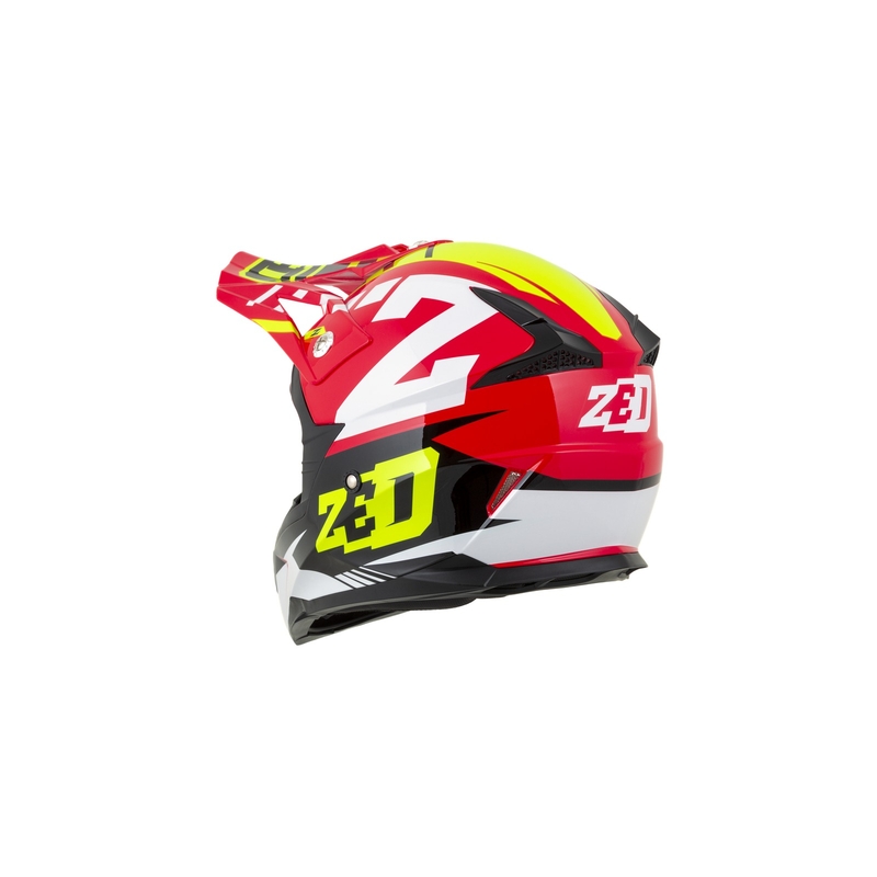 Motokrosová přilba ZED X1.9 červeno-fluo žluto-černo-bílá