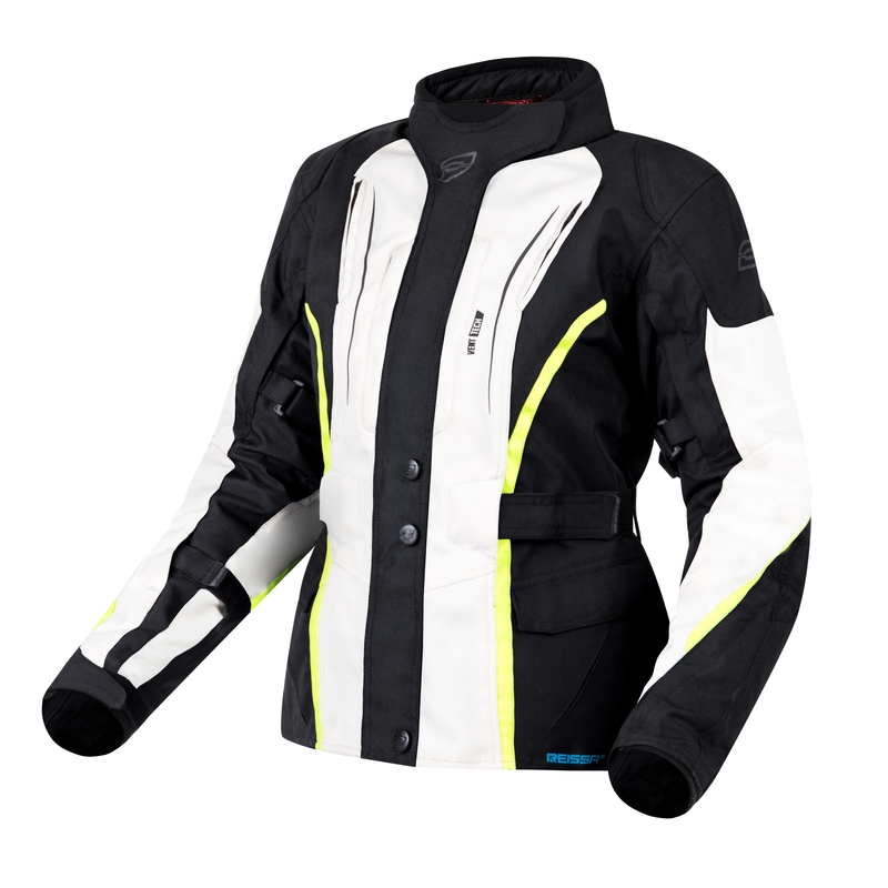 Дамско яке за мотоциклет Ozone Sahara Black-Grey-Fluo Yellow разпродажба