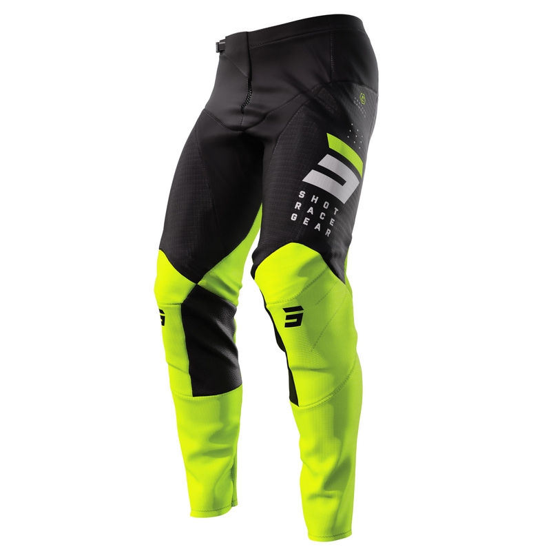 Панталони за мотокрос Shot Contact Camo 2.0 black-fluo yellow разпродажба