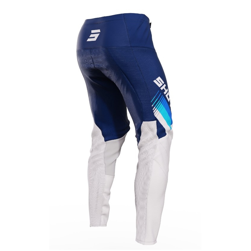Панталони за мотокрос Shot Contact Tracer бяло-сини разпродажба