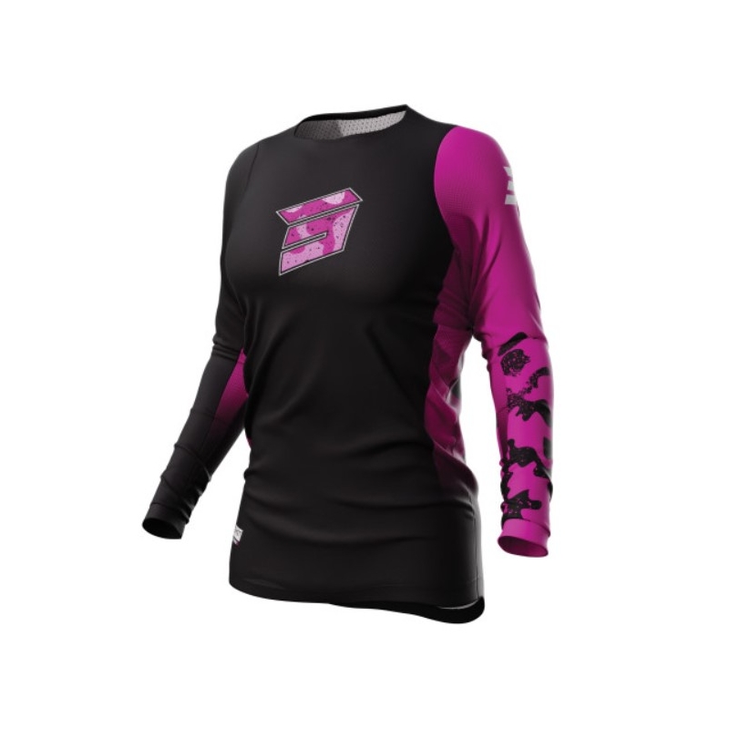 Дамска тениска за мотокрос Shot Contact Shelly 2.0 black and pink разпродажба