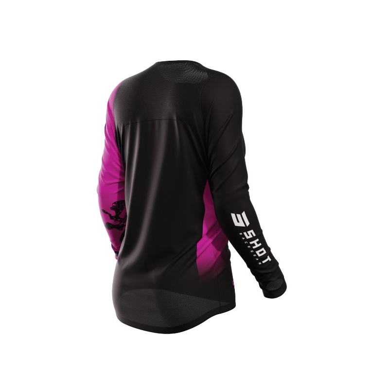 Дамска тениска за мотокрос Shot Contact Shelly 2.0 black and pink разпродажба
