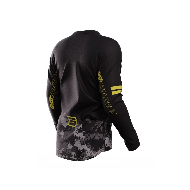 Тениска за мотокрос Shot Devo Army black-grey-gold разпродажба