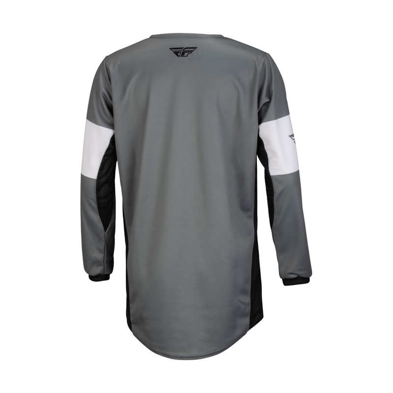 Dětský motokrosový dres FLY Racing Kinetic Khaos černo-bílo-šedý výprodej
