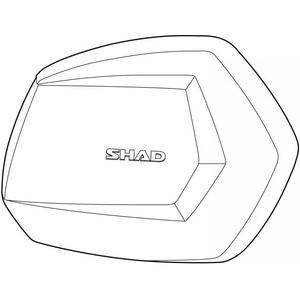 Spare part SC lid SHAD pravý ALU