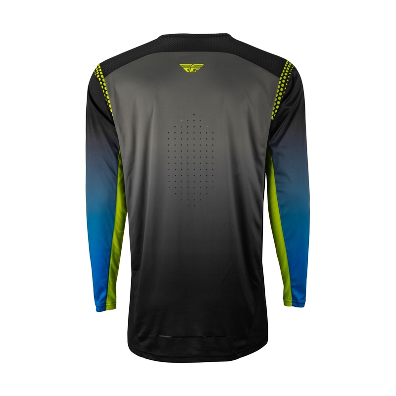 Motokrosový dres FLY Racing Lite 2023 šedo-modrý hi-vis výprodej