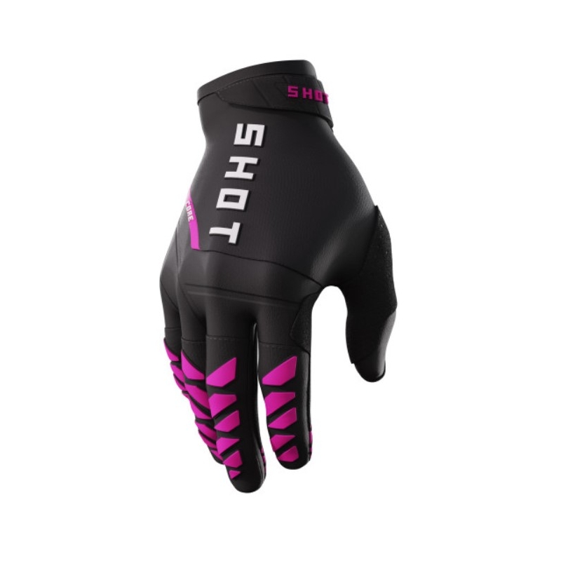 Дамски ръкавици за мотокрос Shot Core black and pink разпродажба