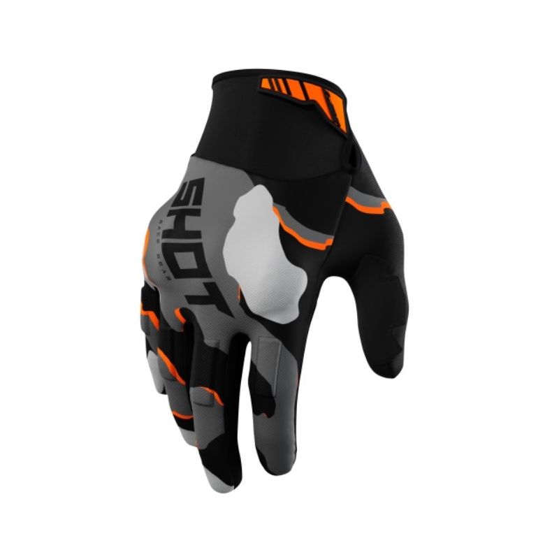 Ръкавици за мотокрос Shot Drift Camo black-camo-fluo orange разпродажба