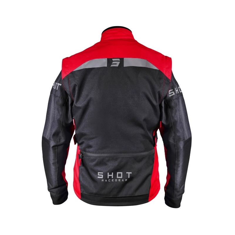 Shot Racetech Черно и червено яке за мотоциклет