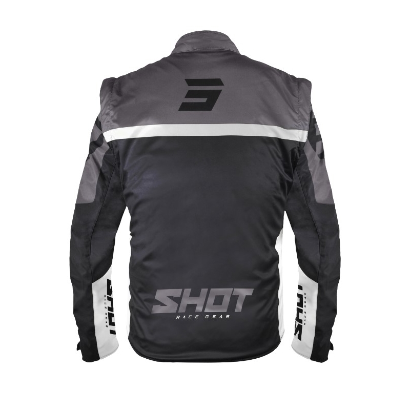 Софтшел яке Shot Softshell Lite 2.0 черно и бяло разпродажба