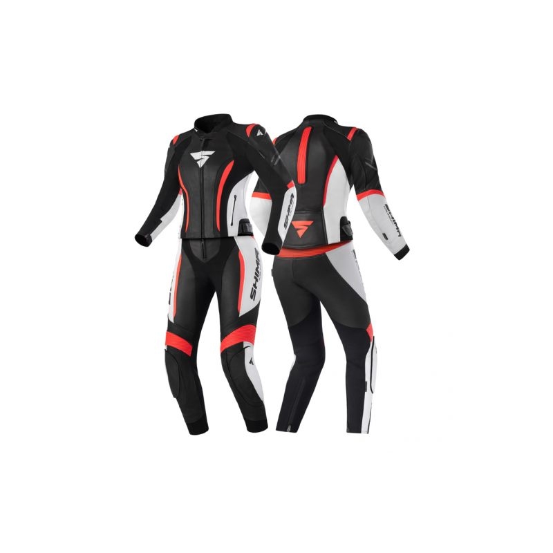 Дамски мотоциклетен комбинезон Shima Miura 2.0 Black-White-Fluo Red