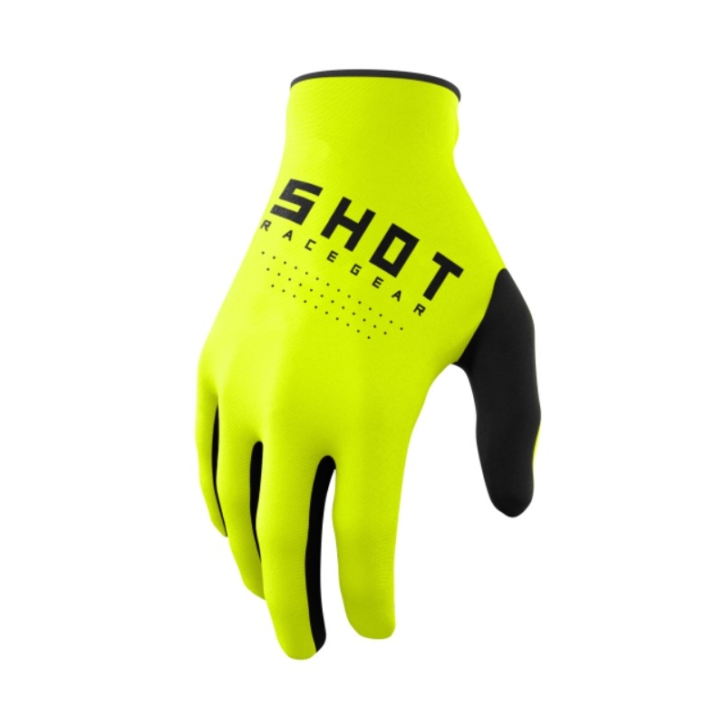 Детски ръкавици за мотокрос Shot Raw Kid fluo yellow разпродажба